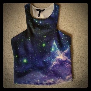 PacSun Nollie galaxy crop top